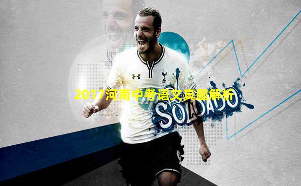 2017河南中考语文真题解析